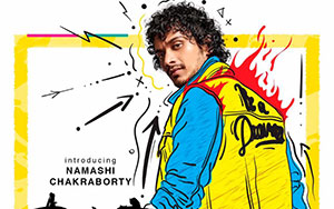 Namashi Chakraborty in the poster of Bollywood film `Bad Boy`